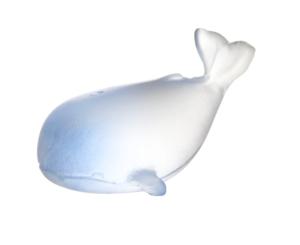 Baleine bleu ou bleu clair de Cristal Daum