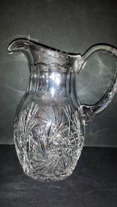Carafe à Eau petite jarre en Cristal de Bohème