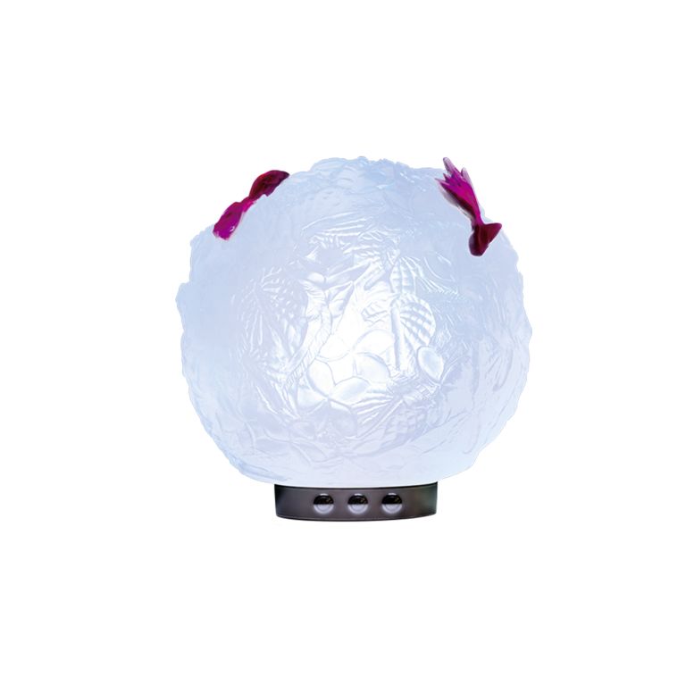 Boule Lumineuse blanche et couleur collection Bouquet Daum 