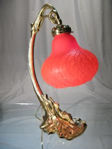 Lampe Tip Gallé et Majorelle modele Escargot 