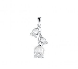 Pendentif Muguet 3 clochettes Cristal Lalique 