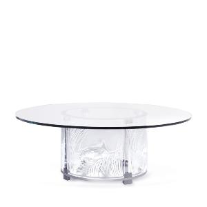 Table Basse Eclairée Cristal Lalique modele 3 Lionnes