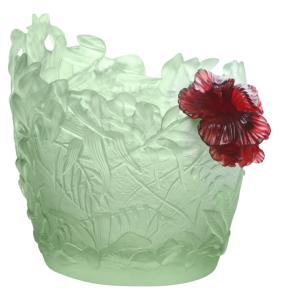 Vase Hibiscus Vert clair Moyen Daum 