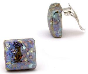 Boucles Clips Carré Murano Antica Murrina Byzantium 