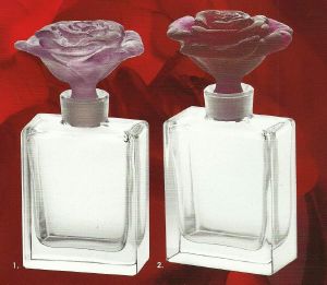 Flacon à parfum rose Daum  