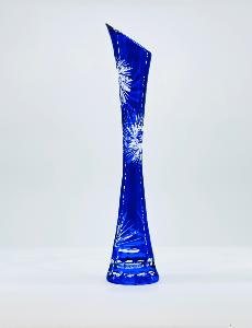 Vase Soliflore en Cristal de Bohème Bleu 