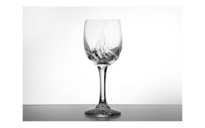 Coffret 6 verres à vin en cristal de Bohème taille anglaise