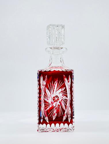 Carafe à whisky  en Cristal de Bohème taille diamant