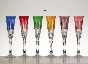 Collection Paris: Verres à vin du Rhin Roêmer en cristal 6 couleurs