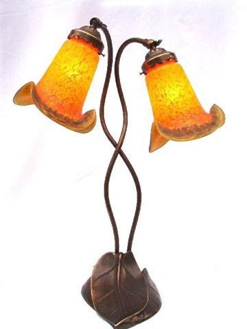 Lampe 2 De Pâte Nénuphare Tulipes Verre OkXZiuTP