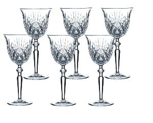 Verres en cristal collection Palais coffret de 6.