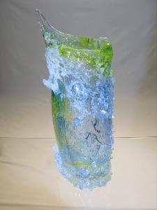 Vase Picasso Ice Murano, pièce artistique