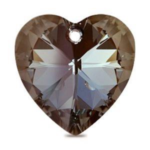 Pendentif Coeur Swarovski 28mm Chaine argent 925