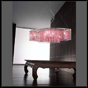 Lustre Cristal Murano Voltolina Collection Rainbow Ovale