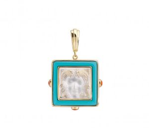 Pendentif Arethuse Cristal Incolore Lalique Vermeil