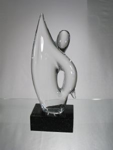 Trophée Personnage victoire forme libre Murano