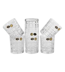 Verres à whisky Cristal de Bohème taille carré