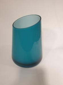 Vase coupé turquoise 
