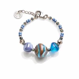 Bracelet Murano Antica Murrina Valier bleu