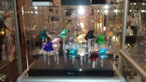  Aquarium Noir avec cloche transparente pour 25 Poissons Lalique 