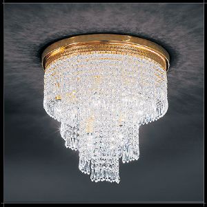 Lustre Plafonnier Cristal Murano Voltolina Collection Twister