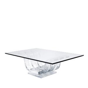 Table basse Cristal Lalique Modèle Perles d' eau
