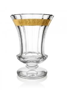 Vase Cristal Moser Gloria Transparent ou Filet doré