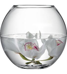 Vase bouquet rond en cristallin