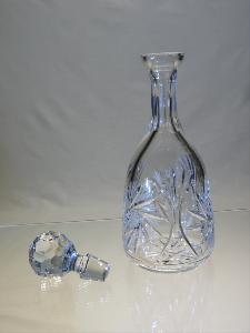 Carafe à Vin en Cristal de Bohème Taille Diamant  75 cl 