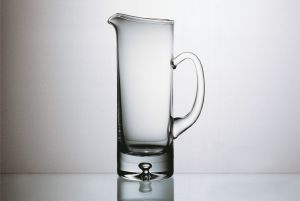 Carafe à eau en cristal uni avec anse