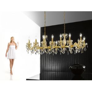 Lustre Cristal Murano Voltolina Collection Graz