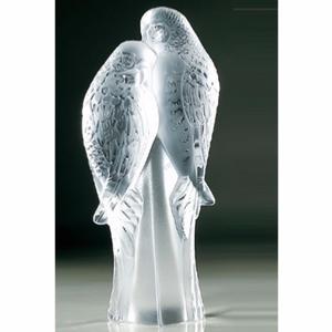 Motif 2 Perruches Cristal Lalique