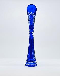 Vase Soliflore en Cristal de Bohème Bleu 