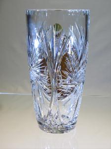 Grand Vase en Cristal de Bohème Taille Chasse ambre