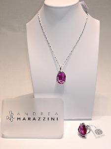 Andrea Marazzini Drop Cristal Swarovski Fuchsia