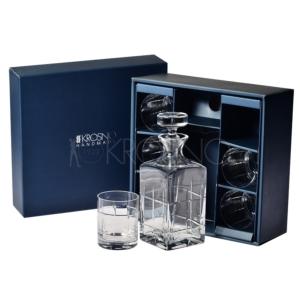 Coffret Cadeau Whisky Cristal Krosno Americain (carafe + 6 verres)