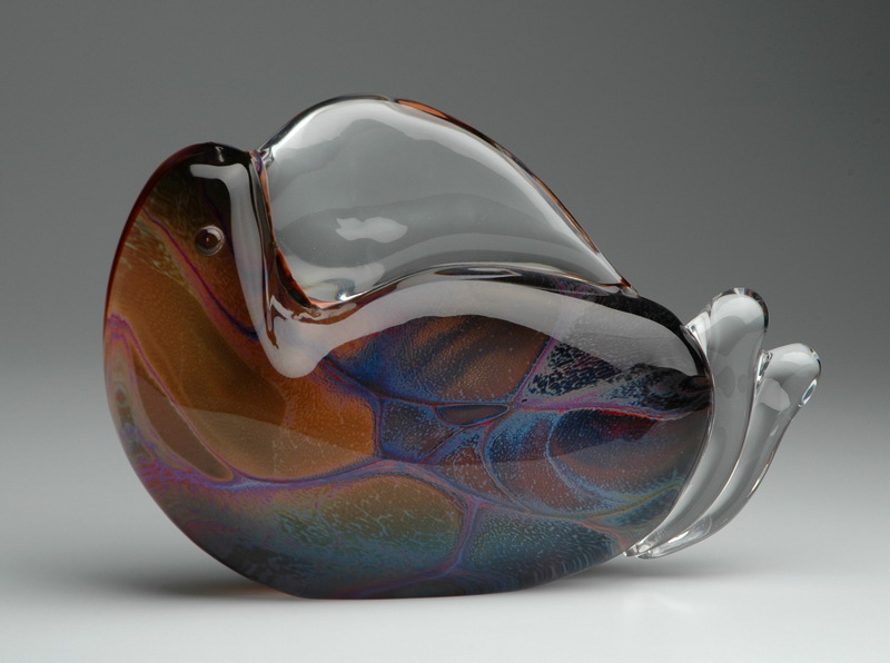 Pelican Verre multi couleur Murano 