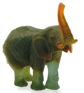 Eléphant Daum par J.F Leroy  22,5 cm 