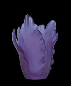 Vase Tulipe Daum ultraviolet 17 cm