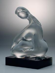 Femme Nue Verre Transparent Murano 