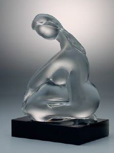 Femme Nue Verre Transparent Murano 