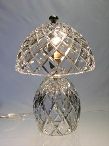 Lampe en cristal transparente taillé main "Cristal de Paris"