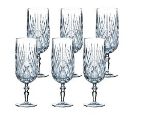 Verres en cristal collection Palais coffret de 6.