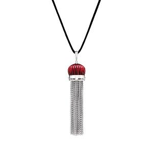 Pendentif Vibrante Lalique cristal incolore ou rouge 