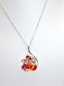 Andrea Marazzini Fleur Cristal Swarovski orange