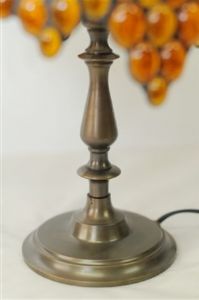 Lampe Ambre et Vitrail Alessandria 