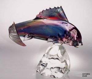 Poisson Rouge verre art Murano Zanetti 