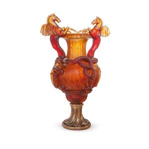 Vase Chevaux Ailés Daum 