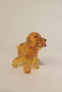 Chien Cocker en Cristal miniature