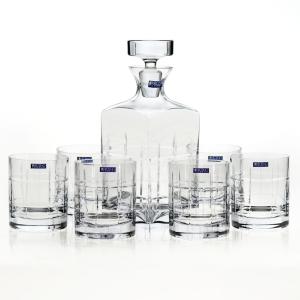 Coffret Cadeau Whisky Cristal Krosno Americain (carafe + 6 verres)